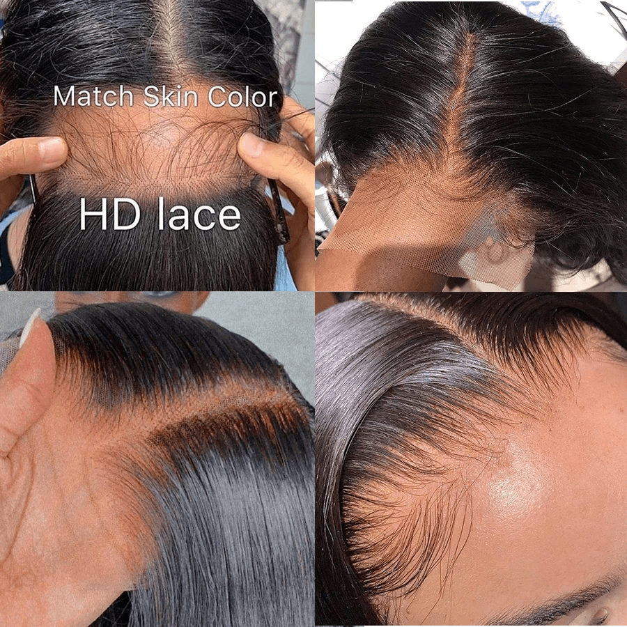 Labhairs 5*5 13*4 13*6 Top Swiss HD Lace Closure/Frontal with Clean hairline Clean Bleached Knots