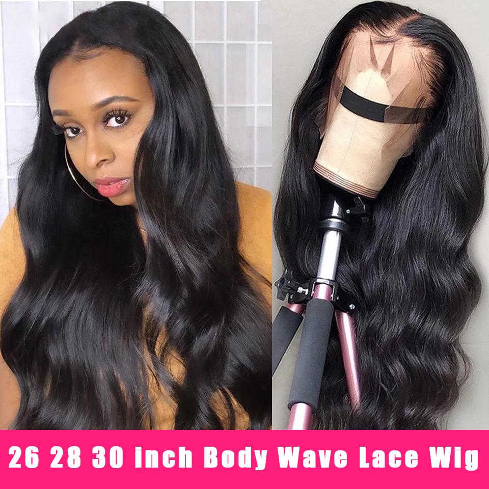 30inch Clean Bleached Knots 300% Density 13*6 Lace Front Human Hair Wigs