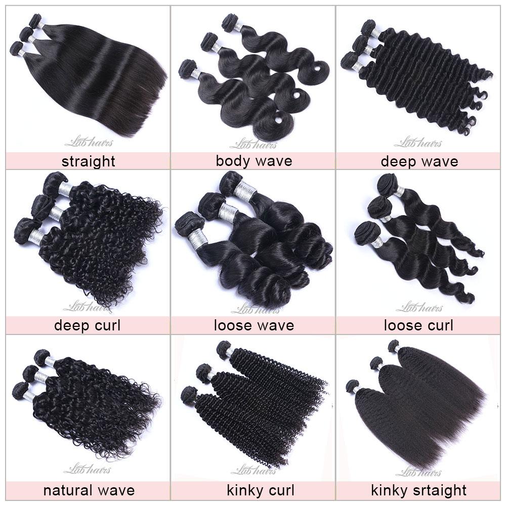 Labhairs 100% Virgin Human Hair Cuticle Aligned Bundles 10-30inch