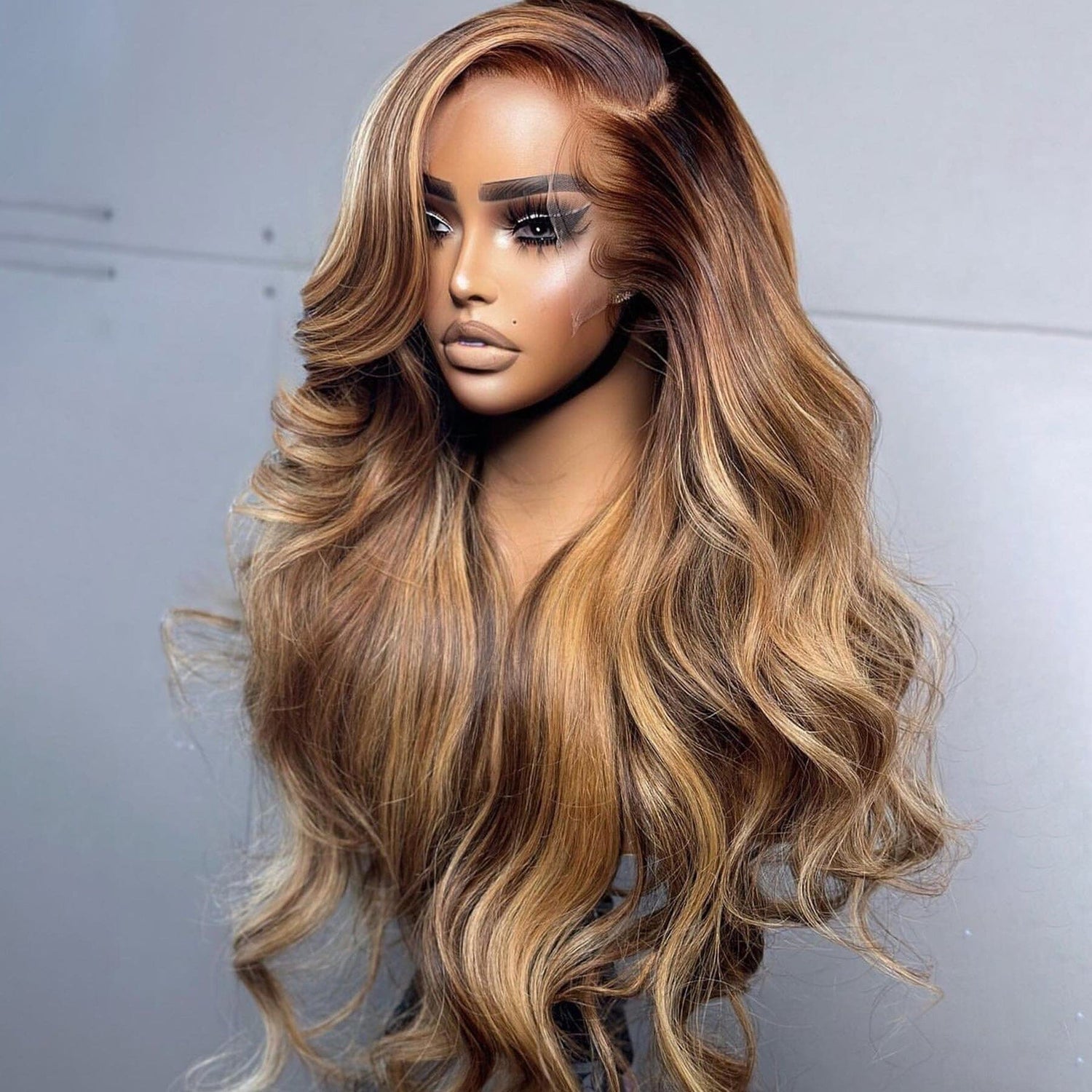 Honey Blonde Piano Color Top Swiss HD Lace|Straight |Loose Body Wave|Deep Wave