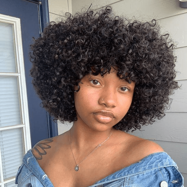 Super Volume Bang Bob Wig With Afro Look|Labhairs