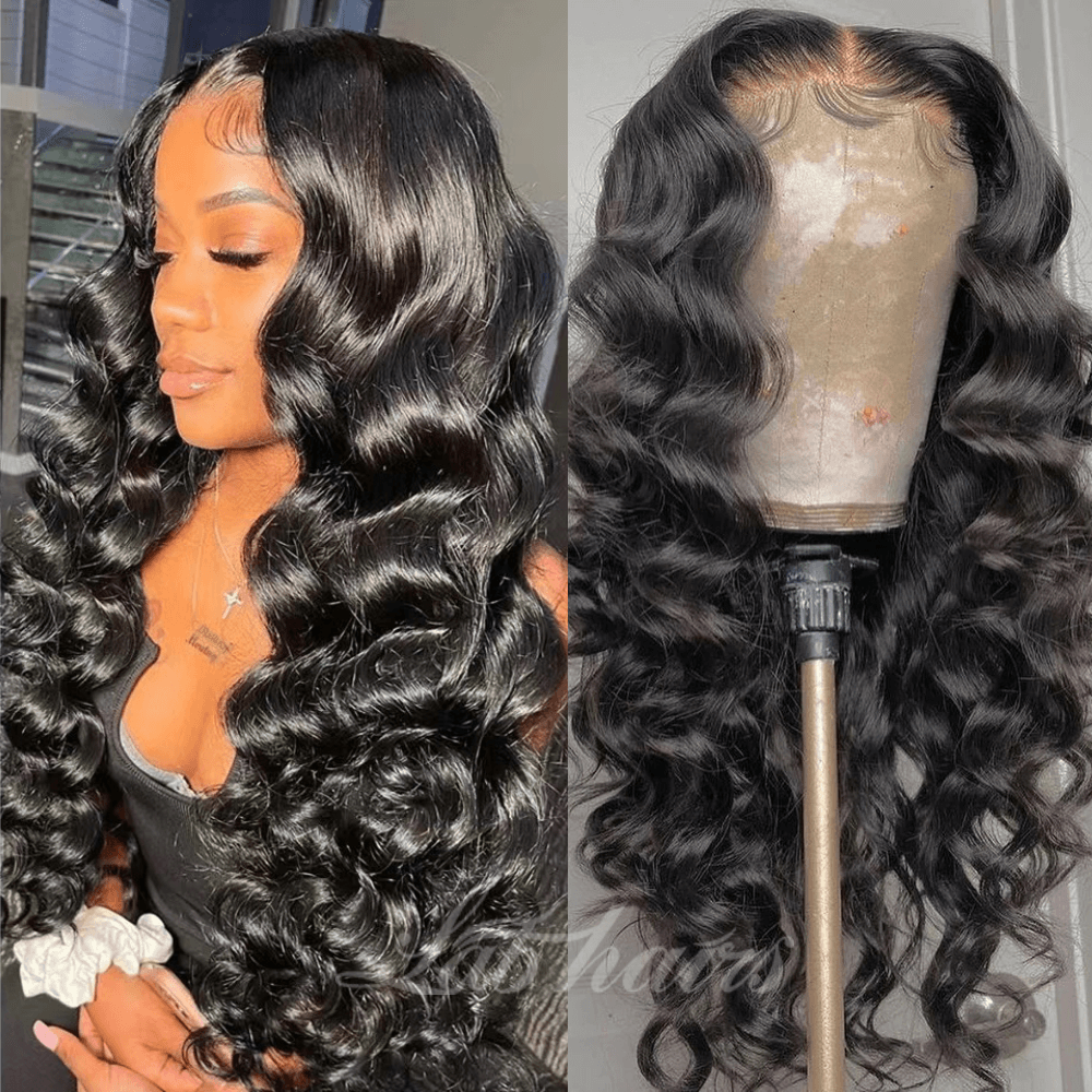 5x5 Glueless Undetectable Top HD Swiss Lace Loose Body Wave Wig