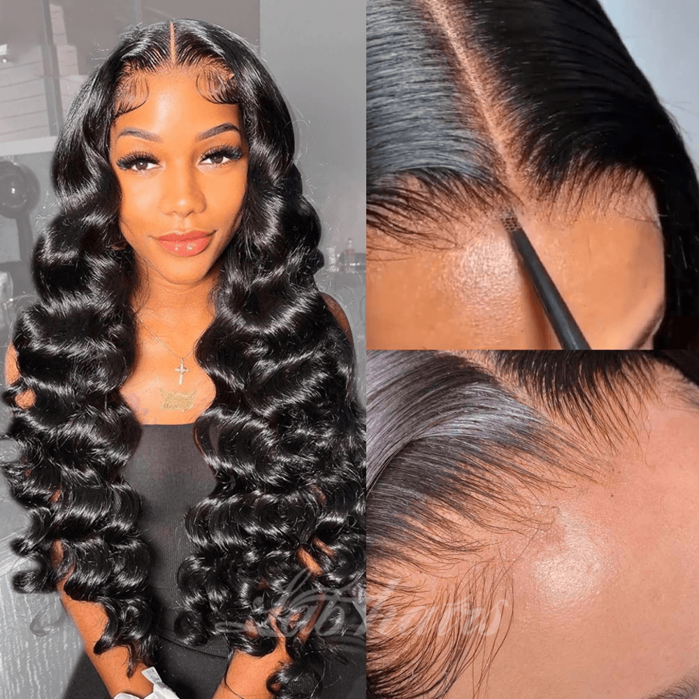 5x5 Glueless Undetectable Top HD Swiss Lace Loose Body Wave Wig