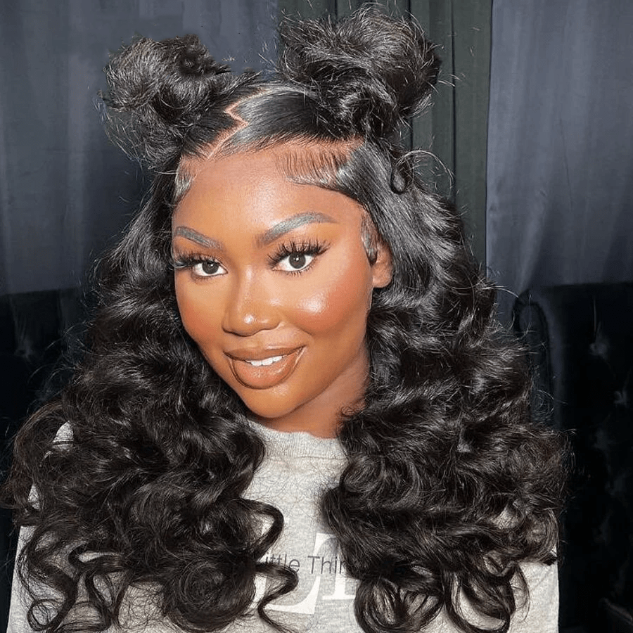 Loose Deep Wave 200% Density Top Swiss HD Lace Wig 100% Human Hair