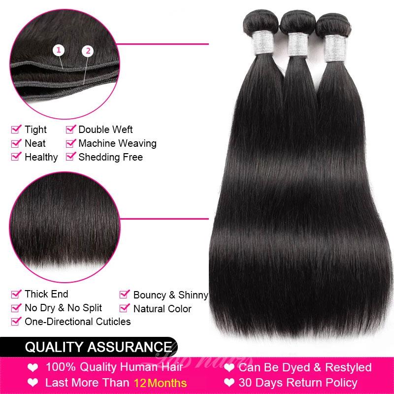 Labhairs 100% Virgin Human Hair Cuticle Aligned Bundles 10-30inch