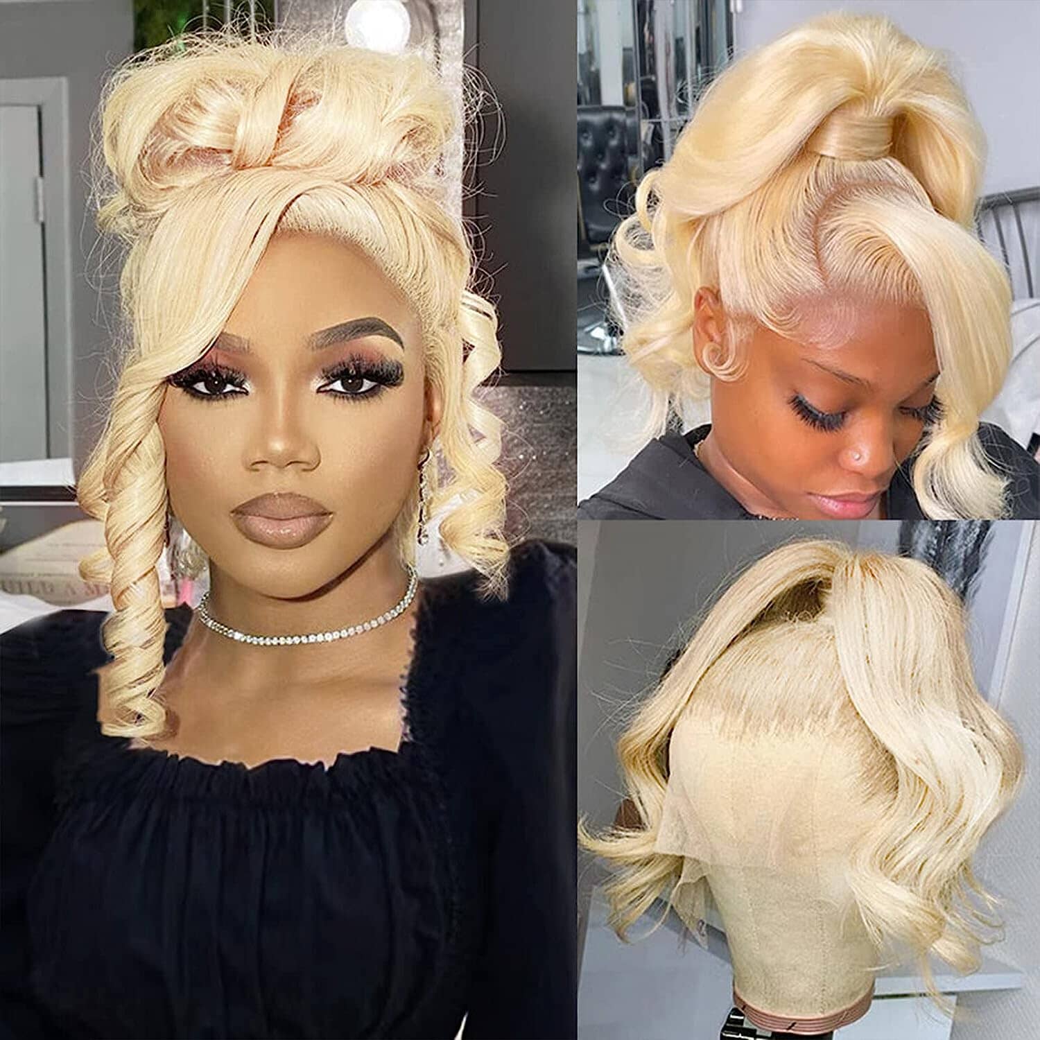 Blonde Color Full Lace Top Swiss HD Lace Human Hair Wig| Body Wave