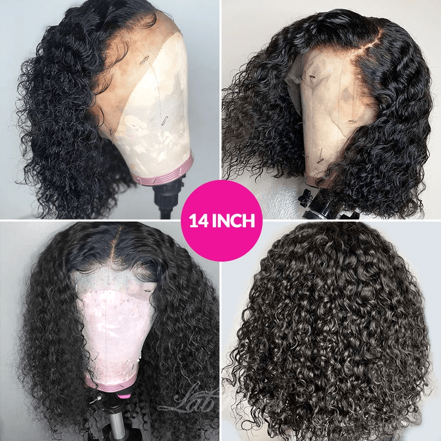 Shipping In 48Hrs Undetectable Top Swiss HD Lace 5*5 Lace 200% Density Bob| Deep Curly