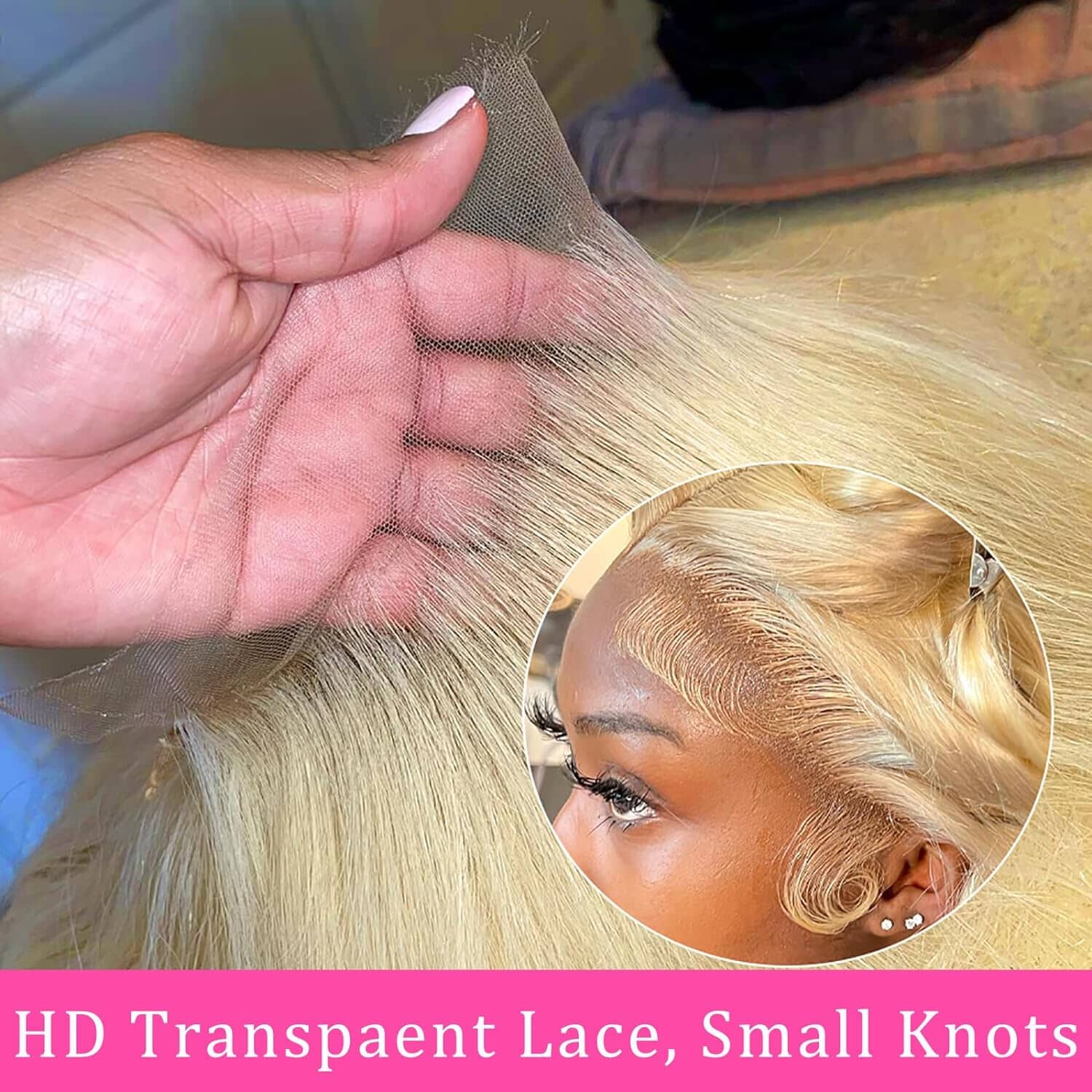 13*4 Top Swiss HD Lace 613 Blonde Full Frontal Wig | Body Wave