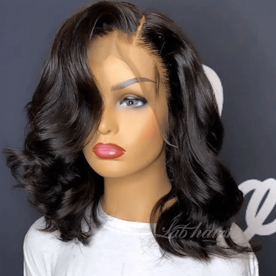 Wavy 13*4 Undetectable Top Swiss HD Lace Brazilian Bob Hair Wigs