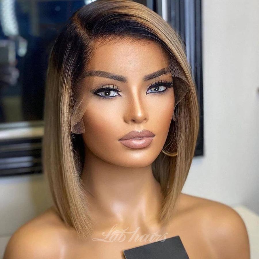 Ombre 13*4 Top Swiss HD Lace Front Bob Wig|Labhairs