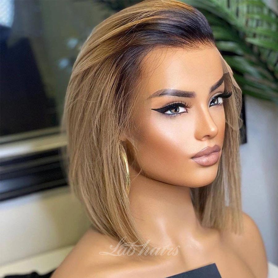 Ombre 13*4 Top Swiss HD Lace Front Bob Wig|Labhairs