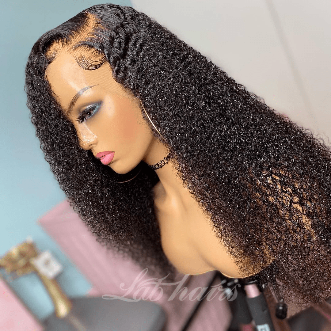 13*6 Undetectable Top Swiss Lace Front Wig Pre Plucked Bleached Knots | Deep Curly